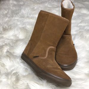 Vans Winter Womens 8 Snow Faux Fur Brown Boots